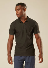Polo Tech Active Zíper - Preto