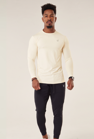 Camiseta Manga Longa Athleisure - Off White