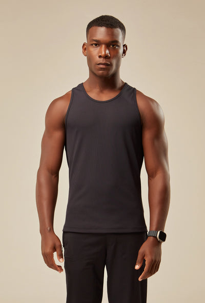 Regata Canelada Dry Fit - Preto