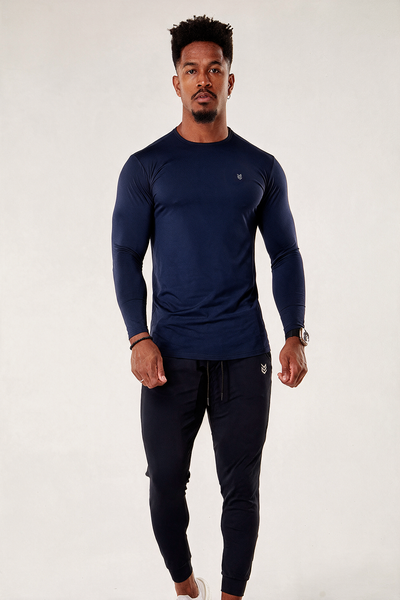 Camiseta Manga Longa Athleisure - Marinho