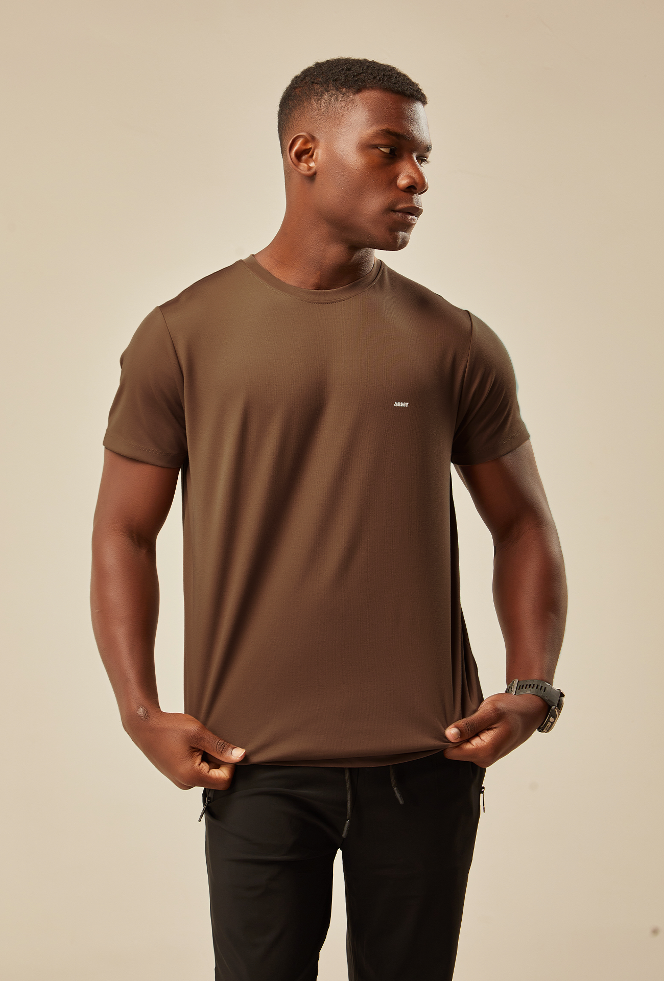 Camiseta Army Tech - Marrom