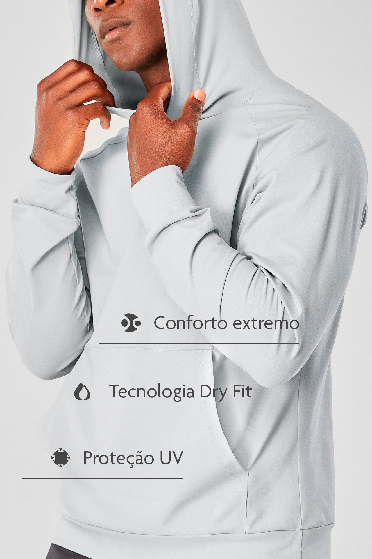 Blusão Eco Tech Minimalist - Gelo