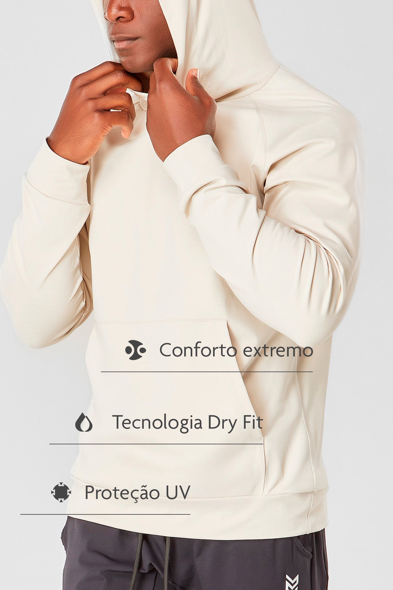 Blusão Eco Tech Minimalist - Off White