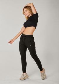 Calça Slim Athleisure Feminino - Preto