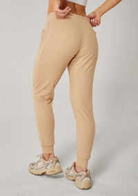 Calça Slim Athleisure Feminino - Sand