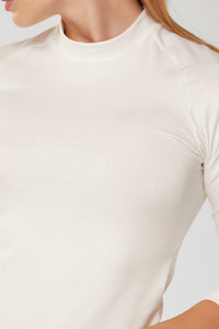 Camiseta Feminina Cotton Manga Longa - Branco