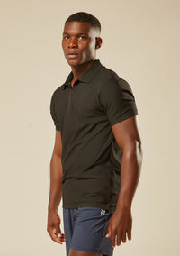 Polo Tech Active Zíper - Preto