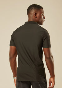 Polo Tech Active Zíper - Preto