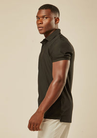 Polo Tech Essential Botão - Preto