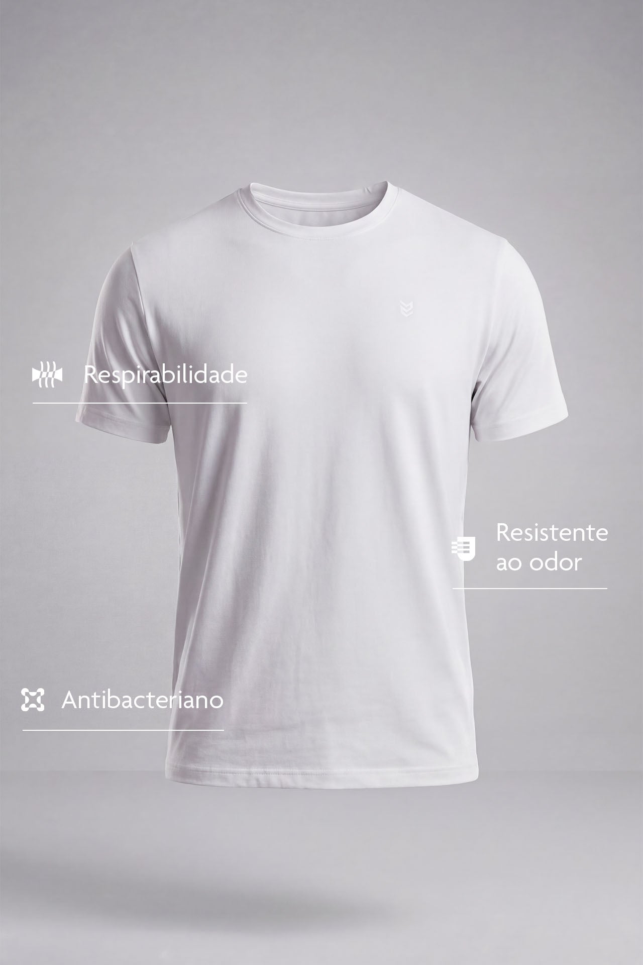 Camiseta Tech Modal Army - Branco