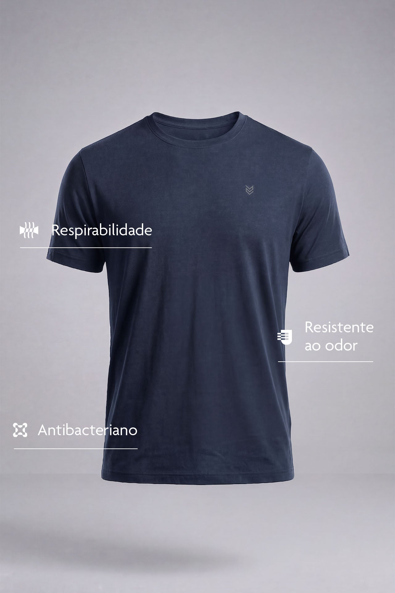 Camiseta Tech Modal Army - Marinho