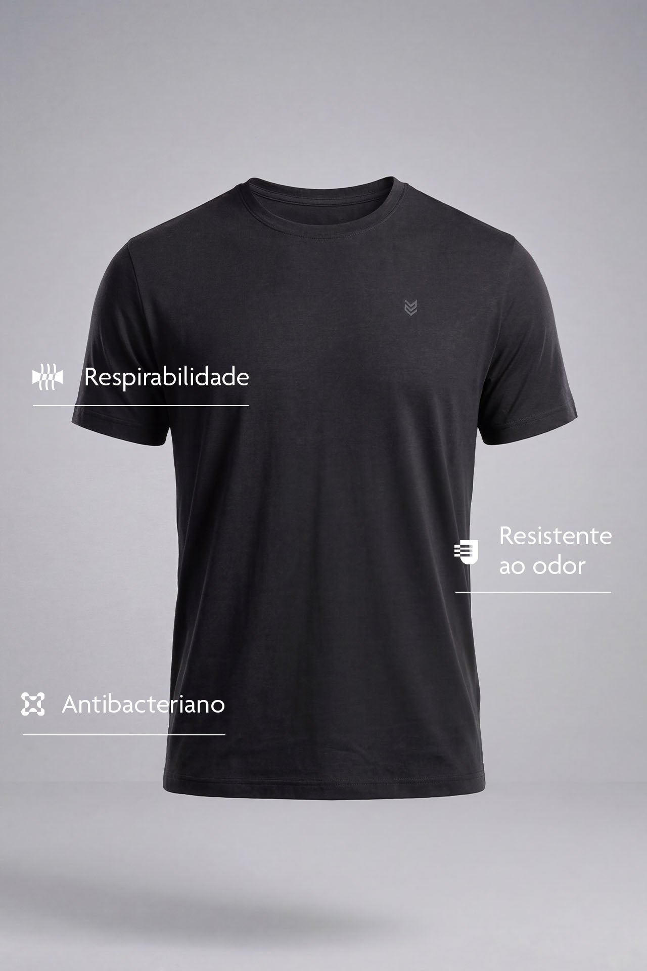 Camiseta Tech Modal Army - Preto