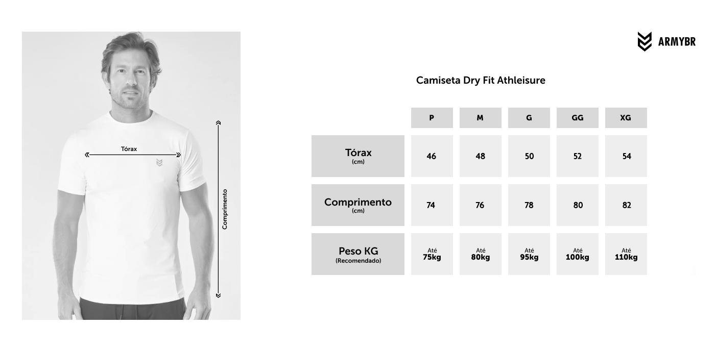 Camiseta Dry Fit Athleisure Preta