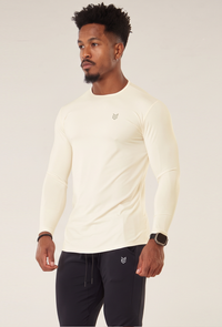 Camiseta Manga Longa Athleisure - Off White
