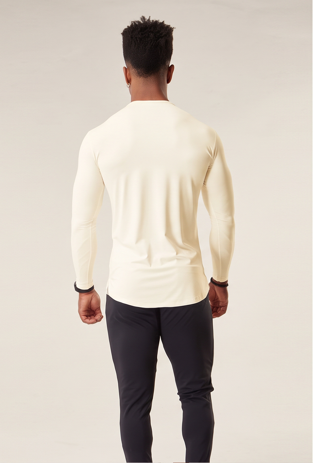 Camiseta Manga Longa Athleisure - Off White