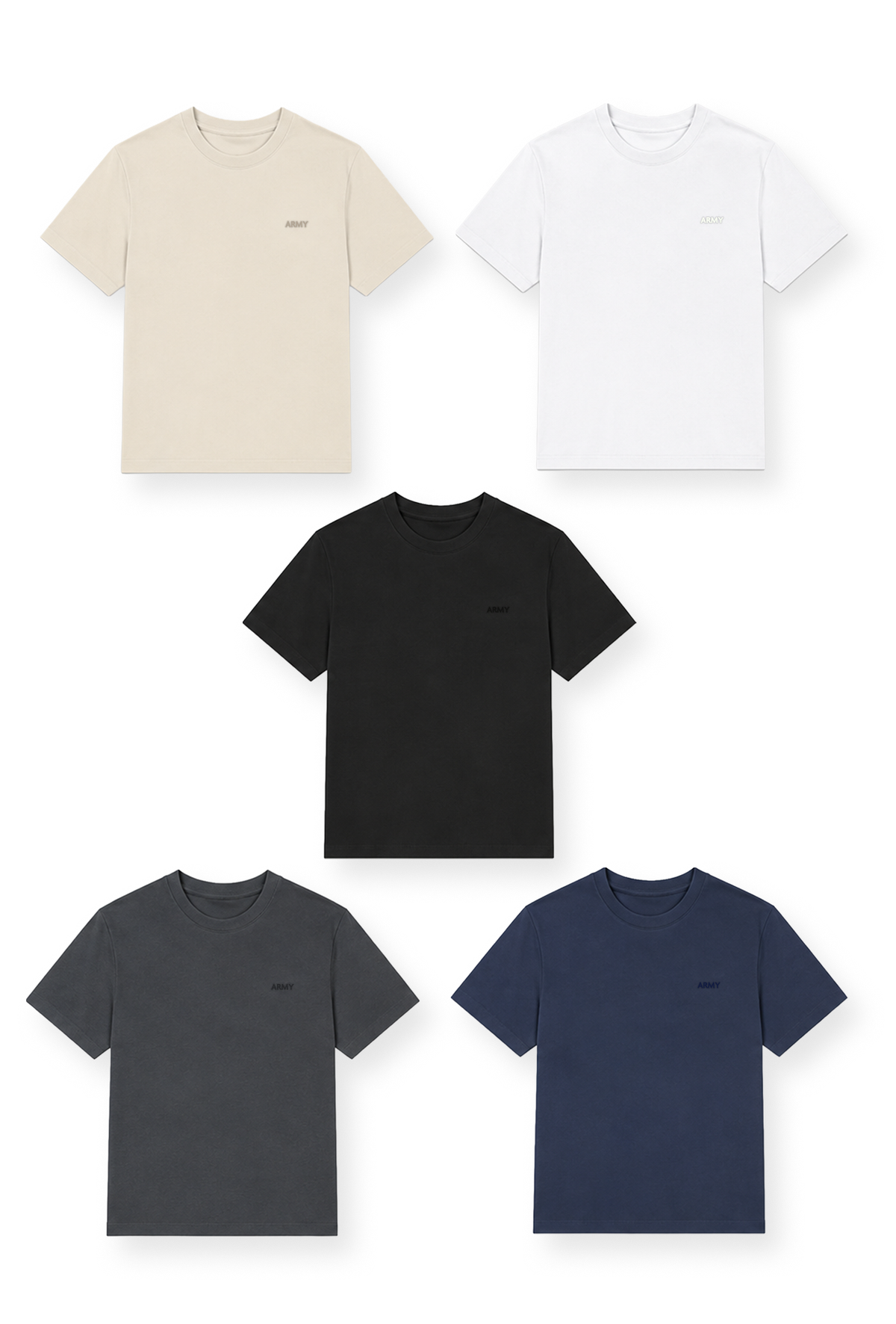 Kit 3 Camiseta Army Tech