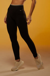 Legging Seamless Rib Contour Line - Preto
