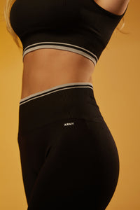 Legging Seamless Rib Contour Line - Preto