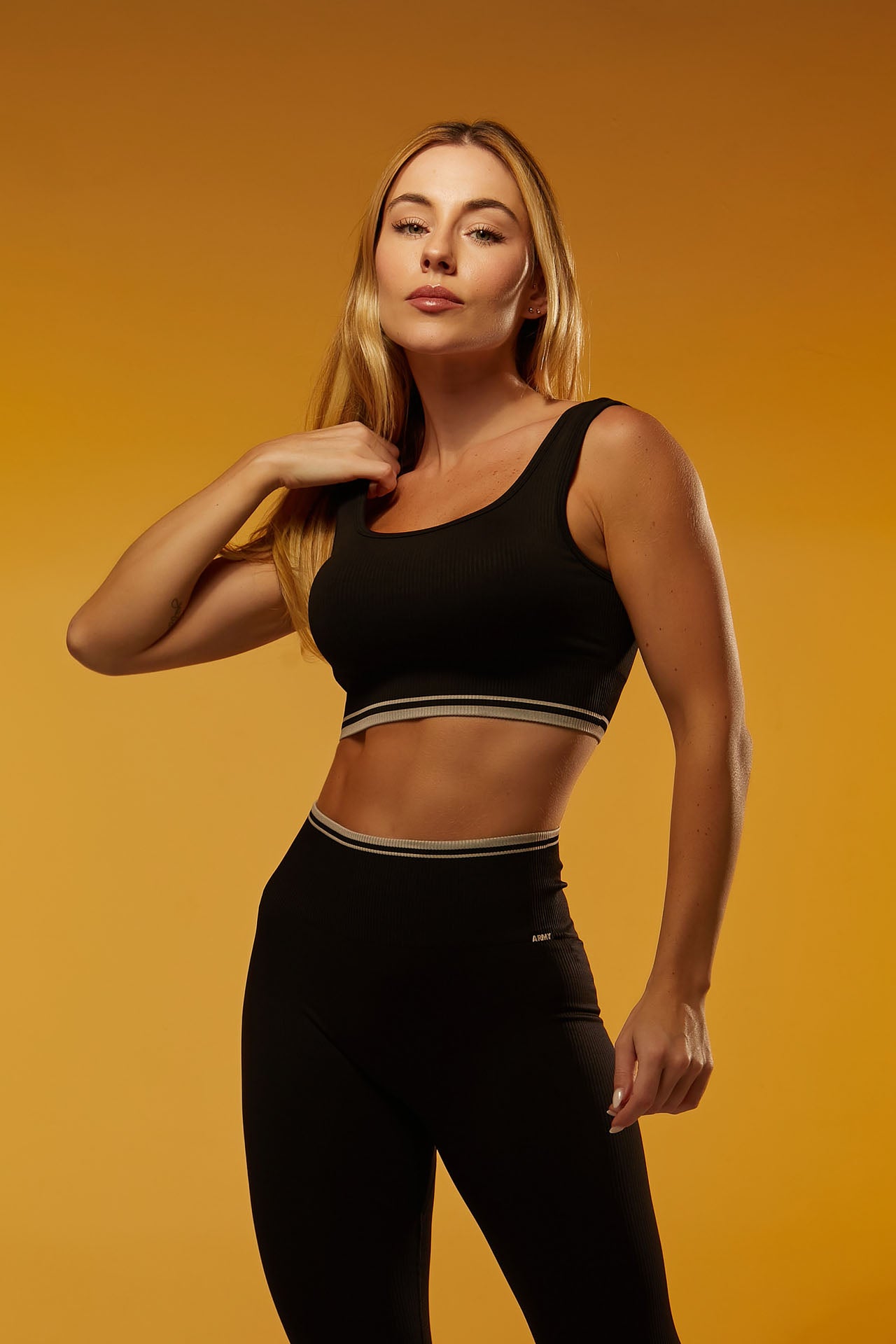 Legging Seamless Rib Contour Line - Preto