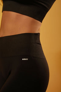 Legging Seamless Rib Essential - Preto