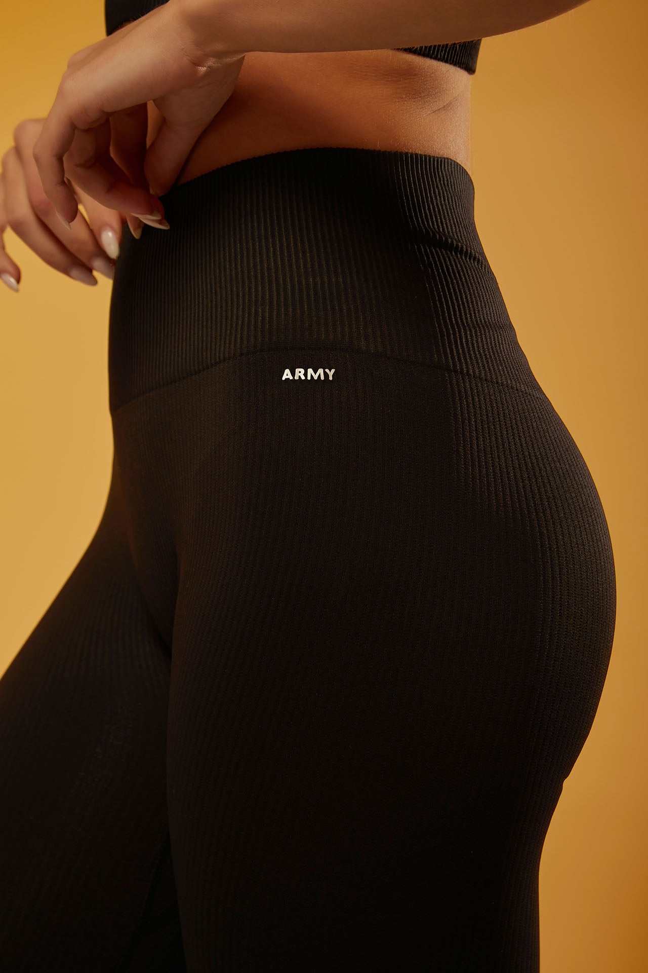 Legging Seamless Rib Essential - Preto