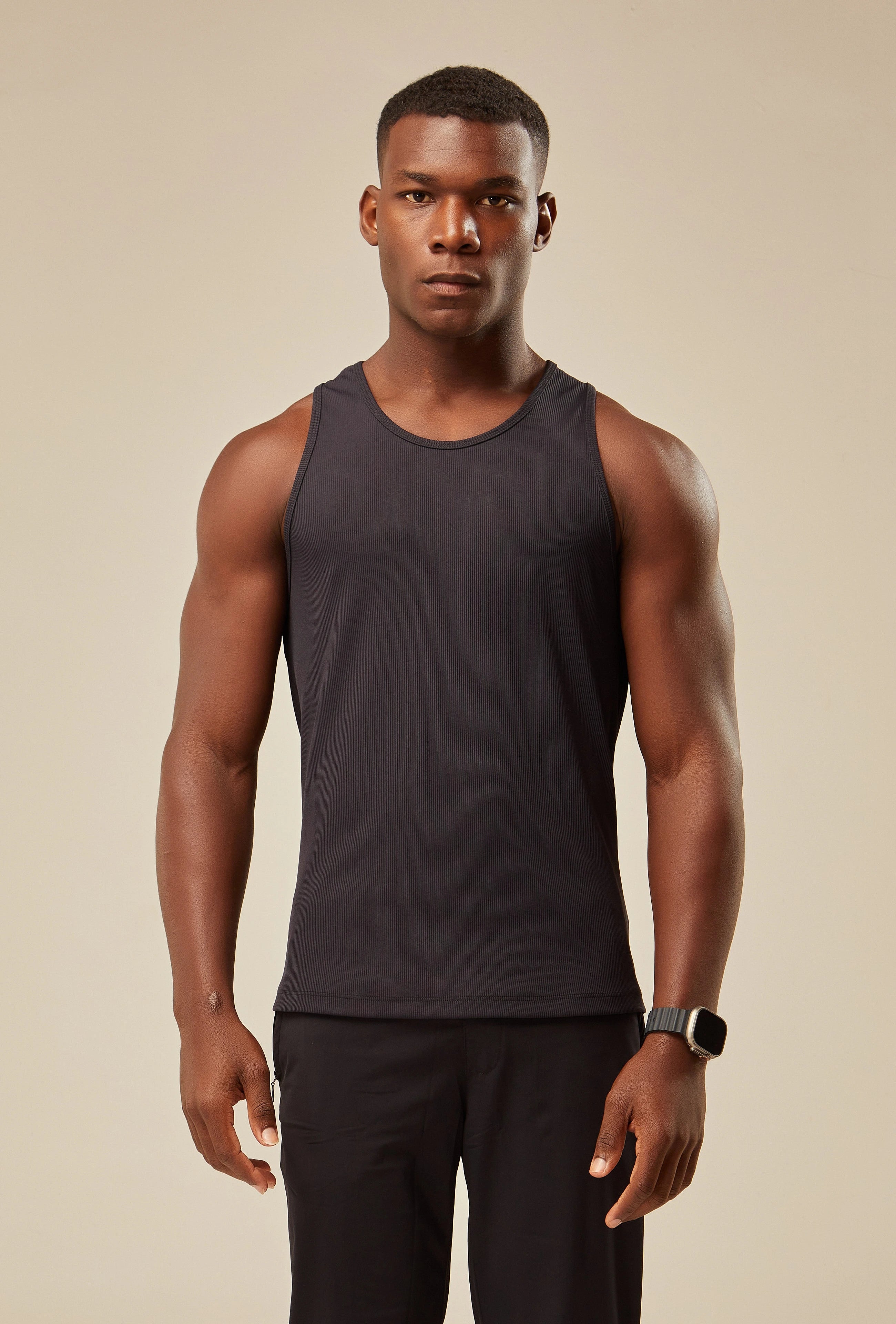 Regata Canelada Dry Fit - Preto