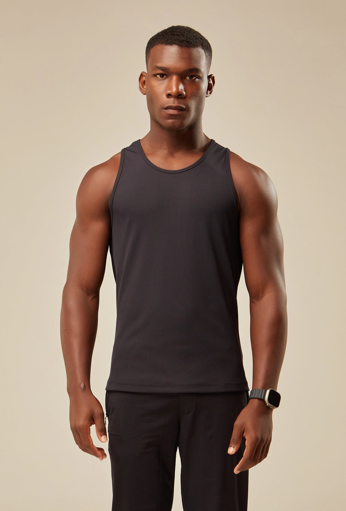 Regata Canelada Dry Fit - Preto