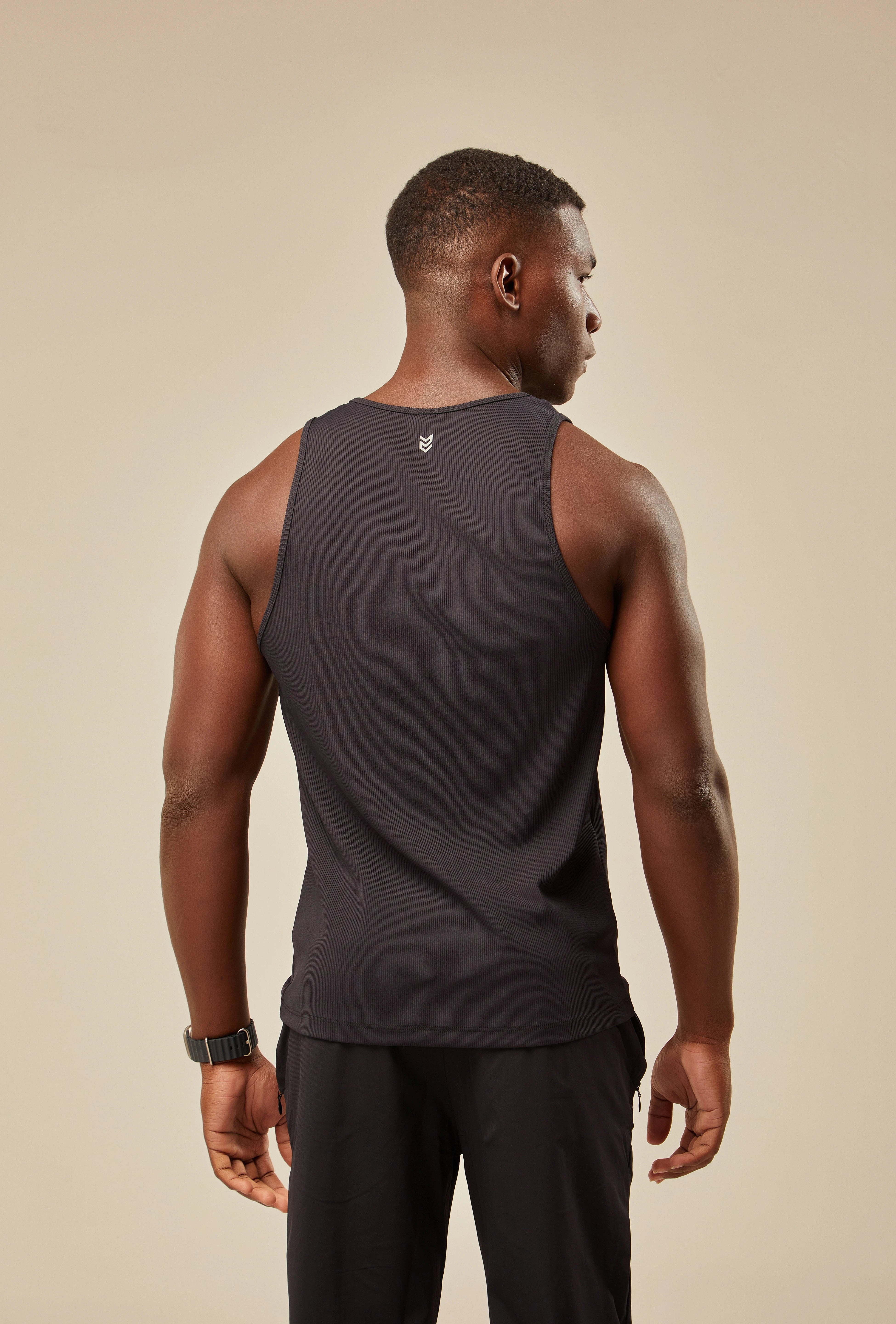 Regata Canelada Dry Fit - Preto