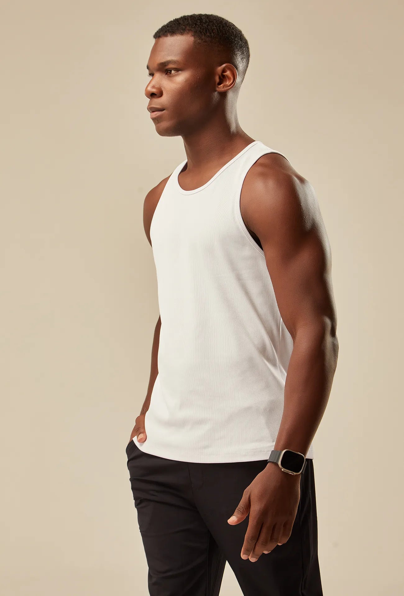 Regata Canelada Dry Fit - Branco