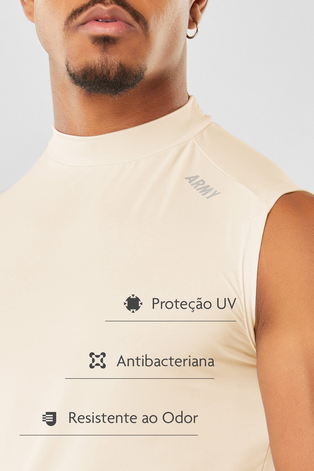 Regata Dry Army Neck - Off White
