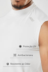 Regata Dry Army Neck - Branco