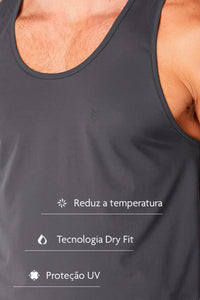 Regata Dry Nadador Reflective - Chumbo