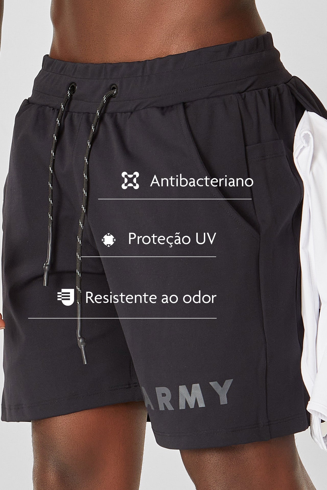 Shorts Eco Tech Jogger - Preto