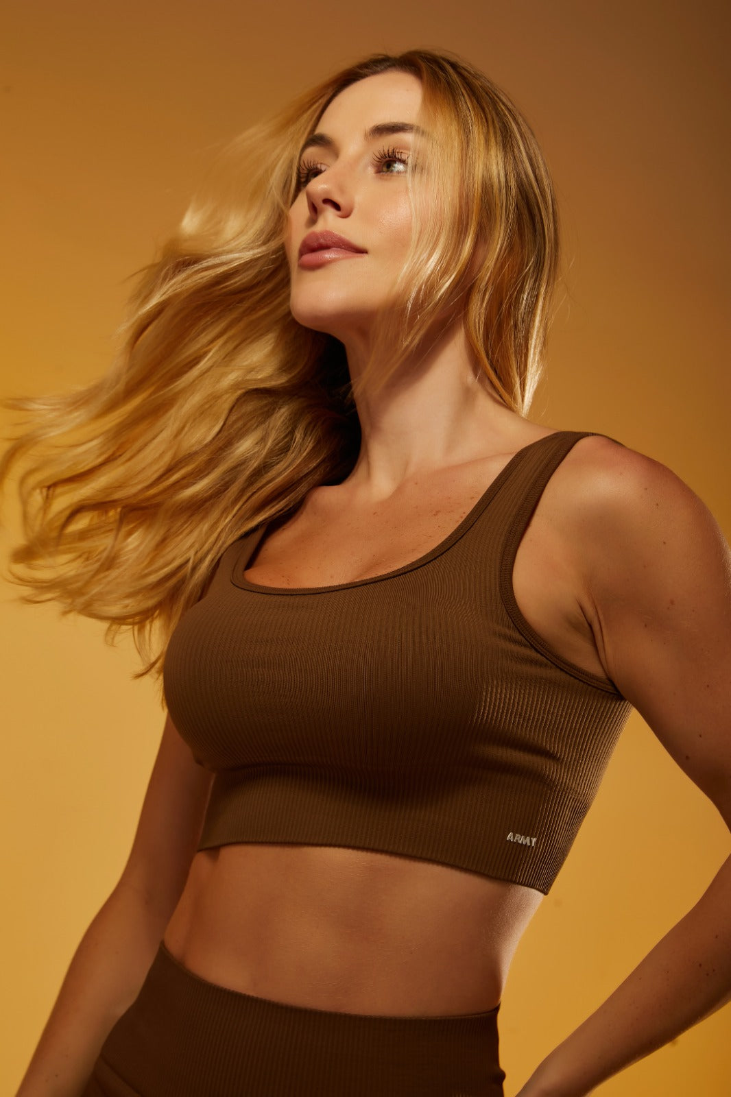 Kit Army Seamless Rib Essential Marrom