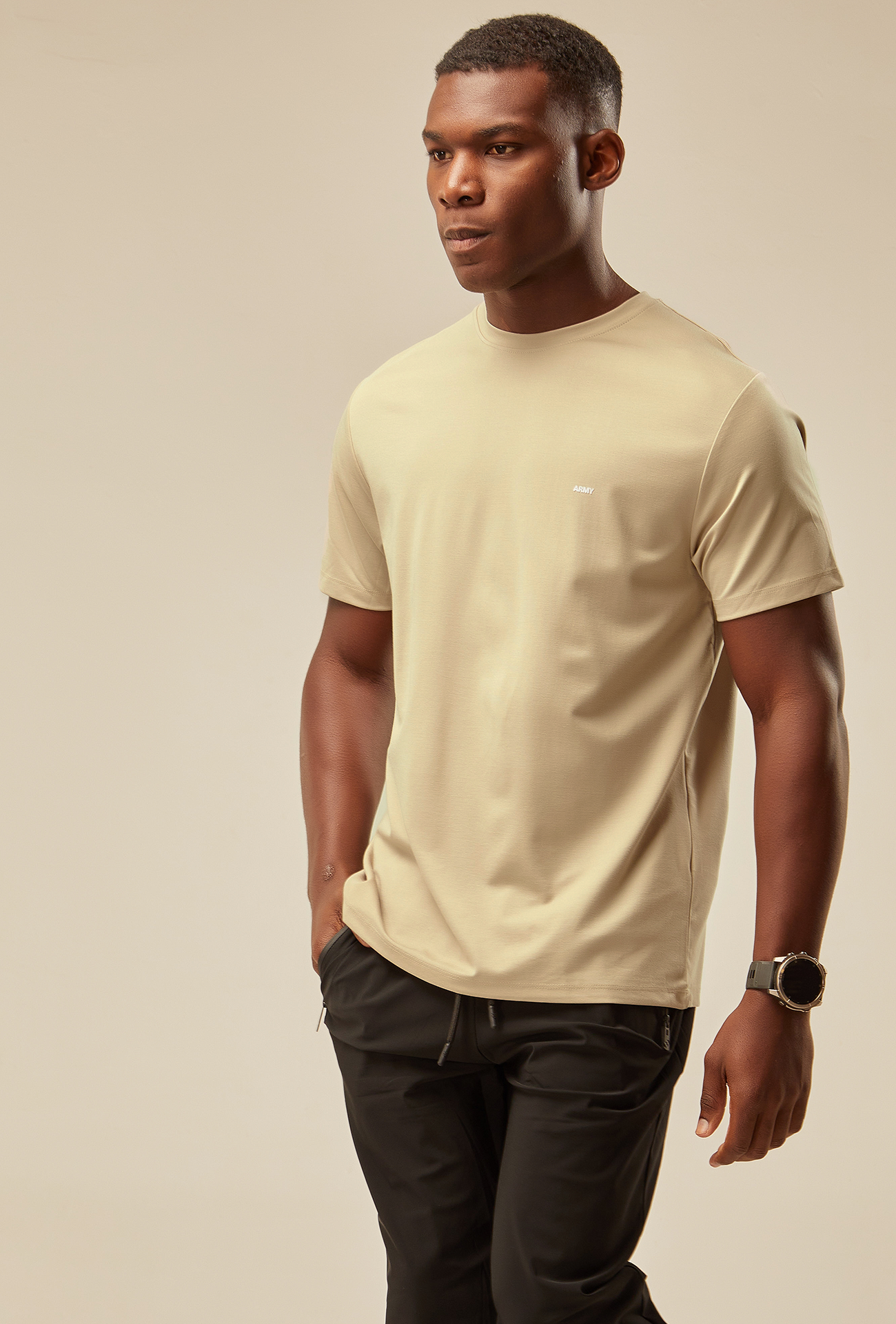Camiseta Army Tech - Areia