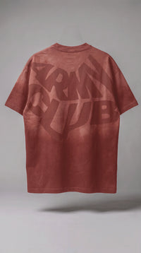 Camiseta Oversized Army Club - Chocolate