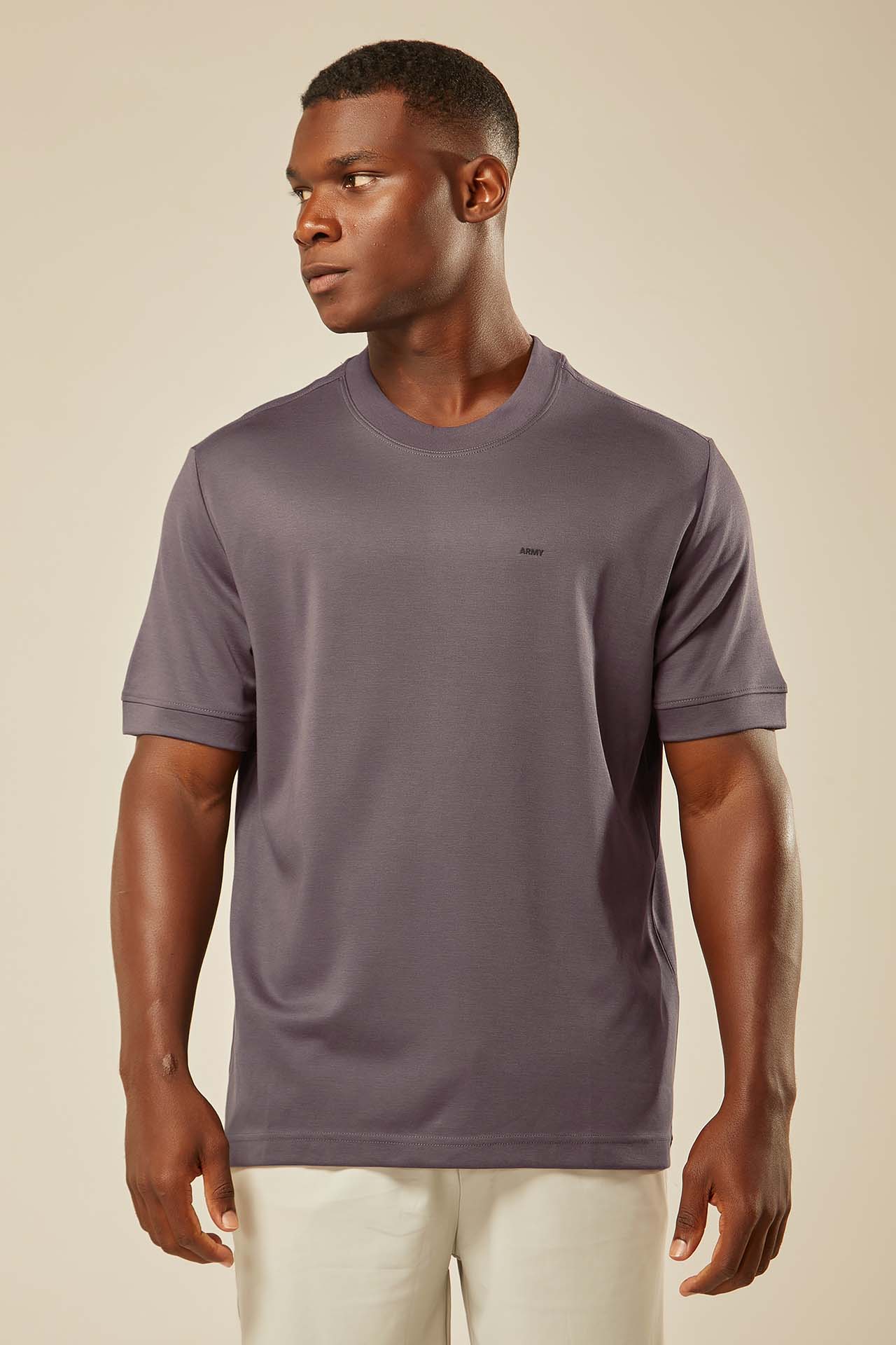 Camiseta Oversized Army Essential - Chumbo