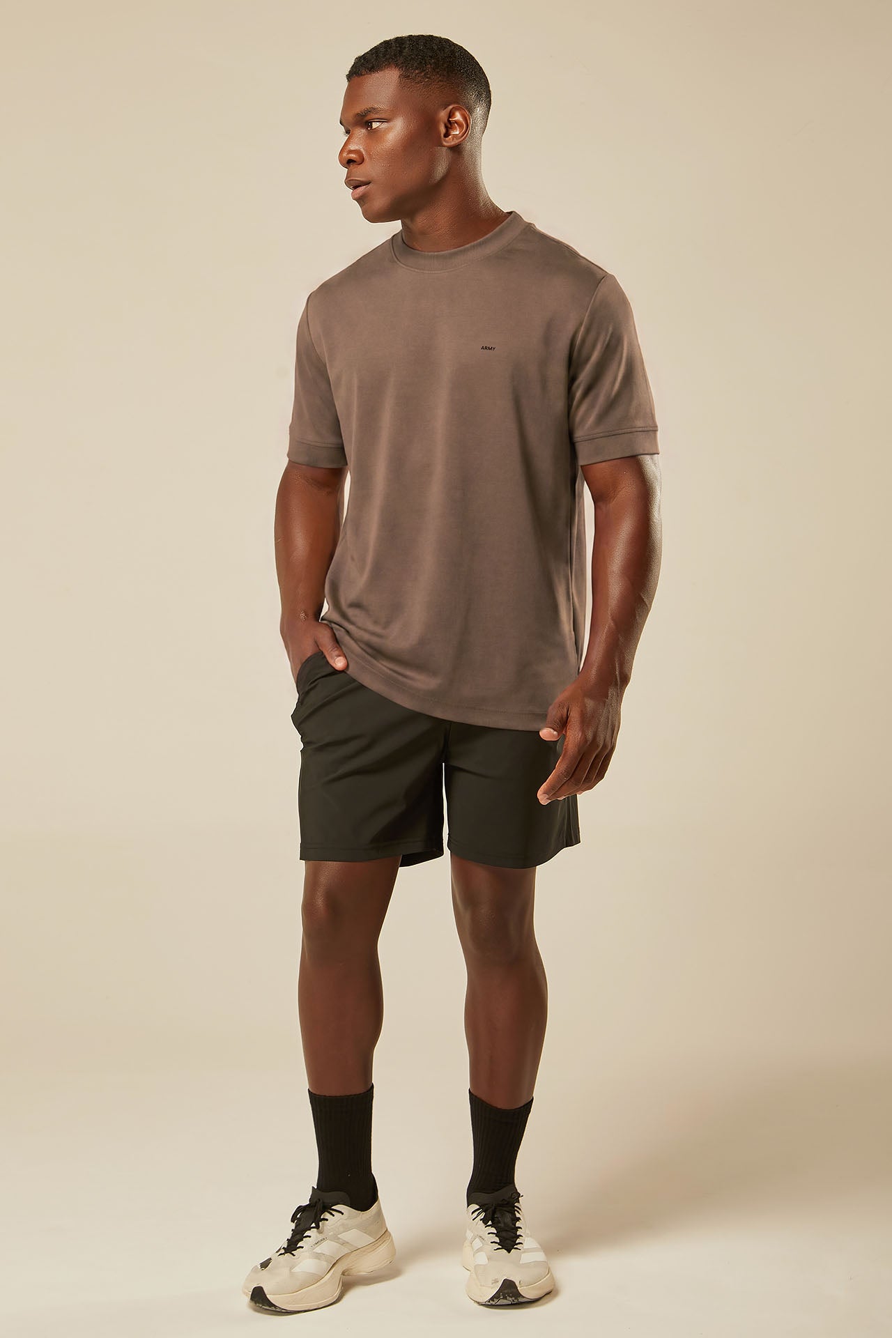 Camiseta Oversized Army Essential - Marrom