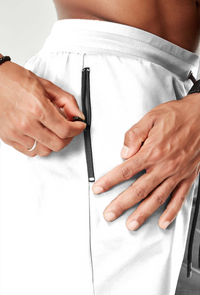 Shorts Jogging Reflective - Branco
