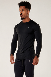 Camiseta Manga Longa Athleisure - Preto