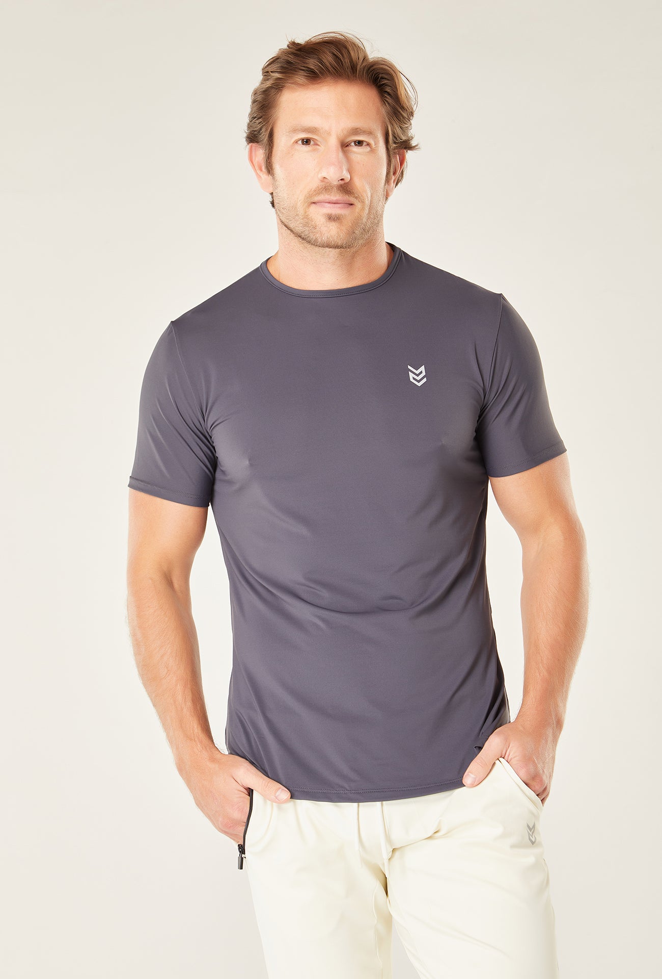 Camiseta Dry Fit Athleisure Chumbo